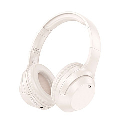 Стерео гарнитура Borofone BO26 Delightful Bluetooth V5.3 350mAh White (34330_3339116)