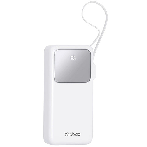 Повербанк з швидкою зарядкою Yoobao Q22 PD+QC на 20000 мАг Білий