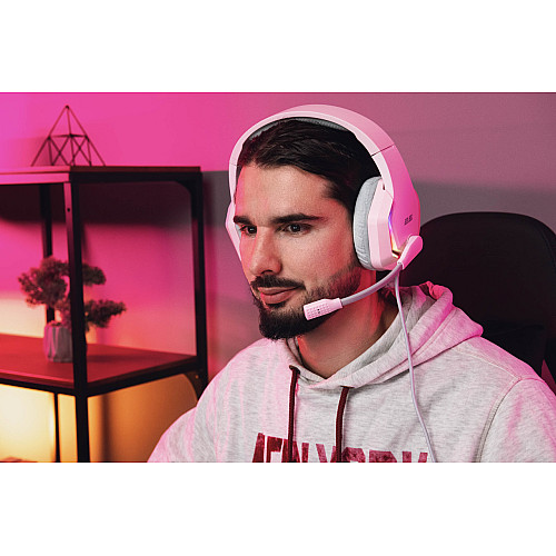 Ігрові навушники 2E Gaming HG315 7.1 USB-A RGB 2 м Рожевий