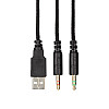 Гарнитура геймерская проводная 2E Gaming HG340 RGB 2 м Черный