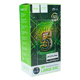 Захисне скло Hoco G12 5D Apple iPhone 12 Pro Max 25 шт Black (29055_2067740)