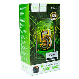 Захисне скло Hoco G12 5D Apple iPhone 14 Pro 25 шт Black (29058_2067743)