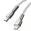 Кабель для зарядки и обмена данными BASEUS CATLJK-A02 Cafule Metal Type-C to Lightning PD 20W 2.4А 1 м White