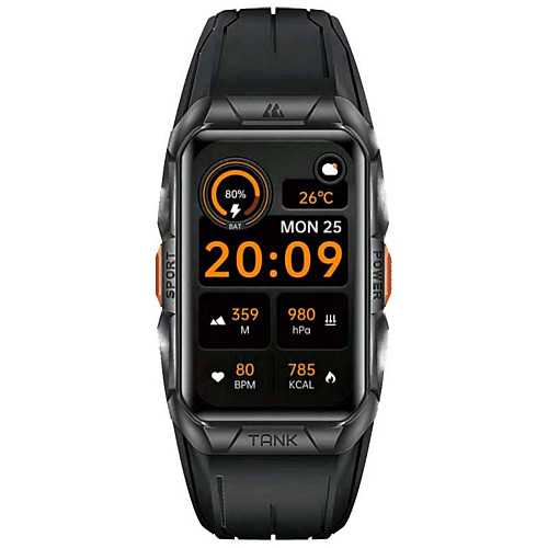 Смарт-часы тактические Kospet Tank X2 Black (KTX0002B)