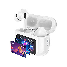 Бездротові вакуумні навушники Hoco EW72 з дисплеєм Білий