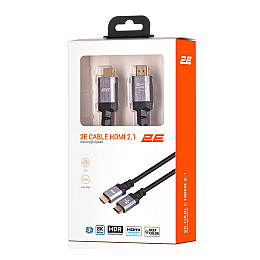 Кабель HDMI 2E HDMI M/M 3 м 2.1 4K/120Hz 8K/60Hz 48Gbps Ultra High Speed Чорний