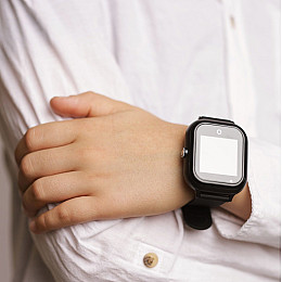 Умные детские смарт часы-телефон Wonlex KT24 4G WI-FI GPS SIM Black (17007-hbr)