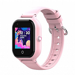 Умные детские смарт часы-телефон Wonlex KT24 4G WI-FI GPS SIM Pink (17008-hbr)