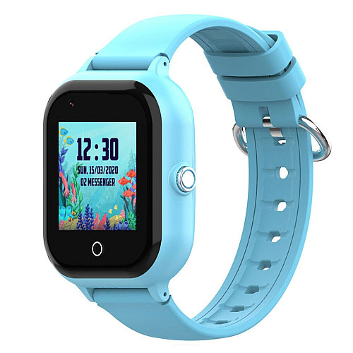 Умные детские смарт часы-телефон Wonlex KT24 4G WI-FI GPS SIM Blue (17009-hbr)