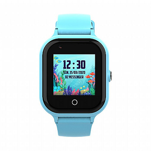Умные детские смарт часы-телефон Wonlex KT24 4G WI-FI GPS SIM Blue (17009-hbr)