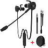 Игровые наушники со съёмным микрофоном Plextone G30 Black гарнитура/аудио адаптер 2х3.5 мм/кейс