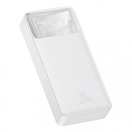 Павербанк BASEUS Bipow Digital Display 20000mAh Білий