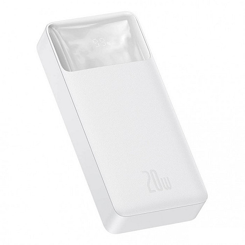 Павербанк BASEUS Bipow Digital Display 20000mAh Білий