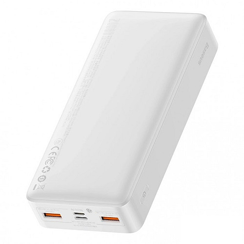 Павербанк BASEUS Bipow Digital Display 20000mAh Білий