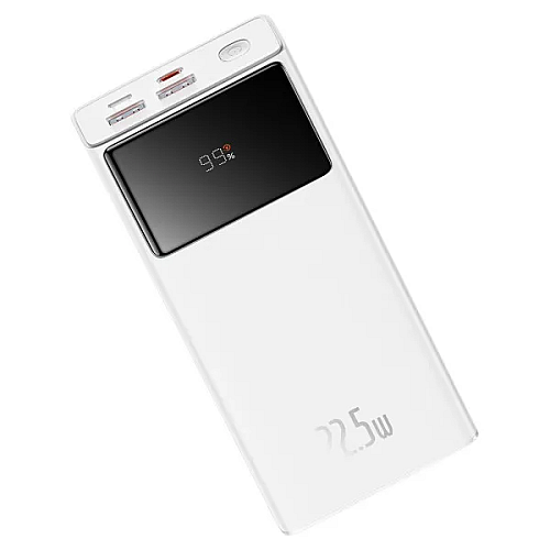 Повербанк BASEUS Star-Lord Цифровий дисплей 20000mAh Білий