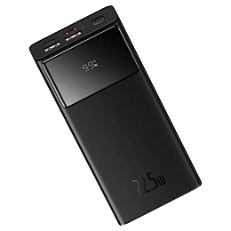 Повербанк BASEUS Star-Lord Цифровий дисплей 30000mAh Чорний