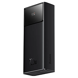 Повербанк BASEUS Star-Lord Цифровий дисплей 30000mAh Чорний