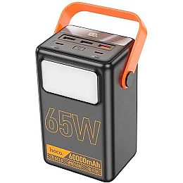 Универсальная зарядная батарея Hoco J110A 60000mAh Powerful PD65 LCD Черный