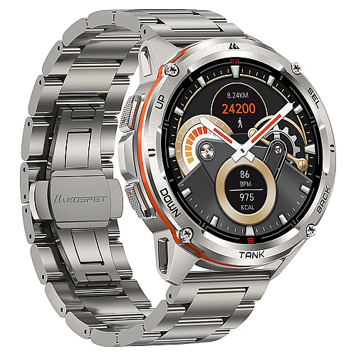 Умні тактичні смарт-годинники Kospet Tank T3 Ultra Special Edition Silver (16991-hbr)