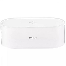 Прикроватний нічник з бездротовою зарядкою Proove Glow та вбудованим акумулятором 1200 mAh Білий