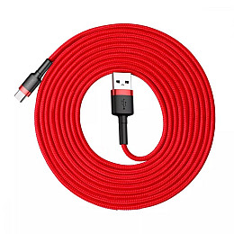 Кабель для зарядки та передачі даних BASEUS Cafule Type-C 2A 2 м Червоний