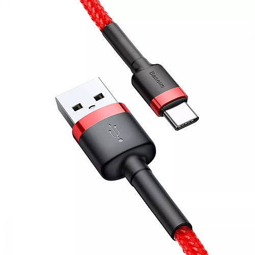 Кабель для зарядки и передачи данных BASEUS Cafule Type-C 2A 2 м Красный