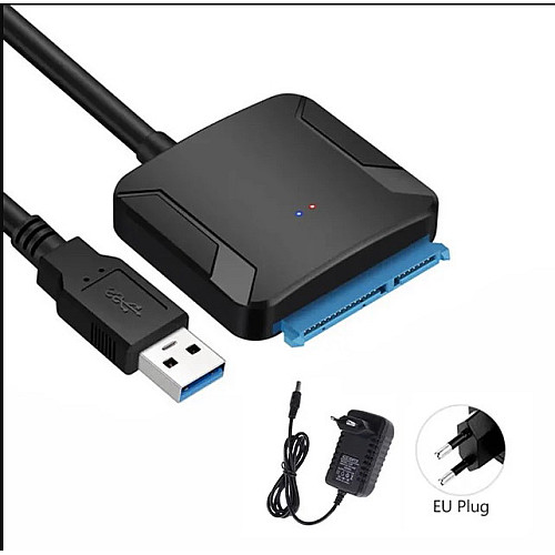 Переходник с питанием для жесткого диска No Brand Sata - USB 3.0 SSD HDD 2.5/3.5"