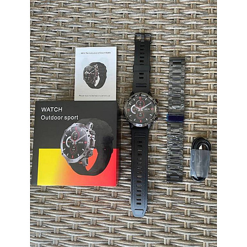 Умні годинники UWatch Smart Hardy AK56 Rubber Black (149778)