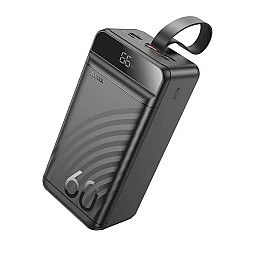 Портативное зарядное Power Bank Hoco Element J123C 3USB Type-C Lightning QC 60000 mAh черный