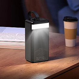 Портативний зарядний Power Bank Hoco Element J123C 3USB Type-C Lightning QC 60000 mAh чорний