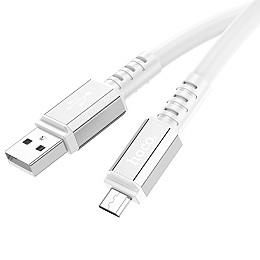 Дата кабель Hoco X85 Strength USB to MicroUSB 1 м Білий (76280)