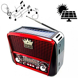 Портативний радіоприймач Golon RX-455 Solar Red 2104618445