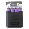 Корпус Power Bank під акумулятори Power 4x18650 макс 10000 mA Чорний (M08C225W)