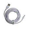 Кабель USB - Type-C Digital 3 м 6A Білий (USBTypeC3mO)