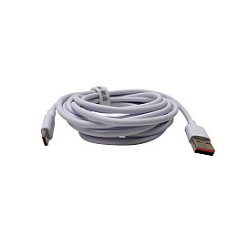 Кабель USB - Type-C Digital 3 м 6A Білий (USBTypeC3mO)