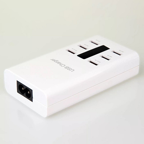 Сетевое зарядное устройство Addap 6 USB портов 30 Вт Smart USB Charger A5 (XL-A5)