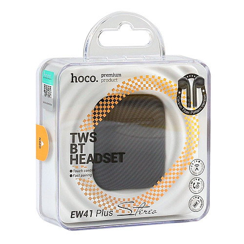 Блютуз наушники Hoco EW41 Plus TWS Bluetooth V5.3 Hi–Fi 350mAh Black (34432_3340702)