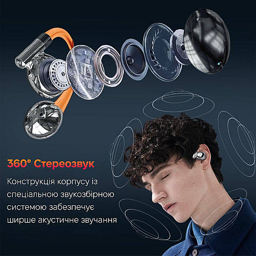 Бездротові навушники Inspire YYK-880 Чорний Помаранчевий