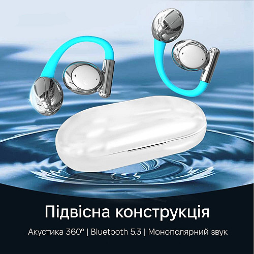 Беспроводные наушники Inspire YYK-880 White Blue