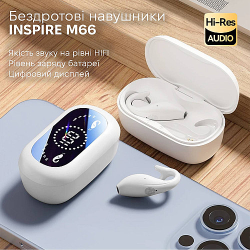 Беспроводные наушники Inspire M66 White