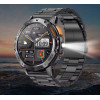 Тактичні смарт-годинники з ліхтариком Lemfo K65 Black (17452-hbr)