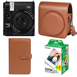 Подарочный набор Камера Fujifilm Instax Mini 99/Фотобумага 20шт/Чехол/Фотоальбом на 108 фото Коричневый
