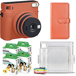 Подарочный набор фотоаппарат Fujifilm Instax Square SQ1/Фотобумага 80 шт/Чехол/Фотоальбом 80 фото