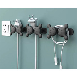 Органайзер-фиксатор кабеля Captain 3M 20 шт Черный hub_nsjlot