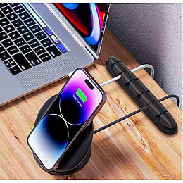 Фиксатор кабеля OLAS 1 шт на 8 проводов 3М Черный