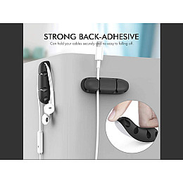 Фиксатор кабеля OLAS 1 шт на 4 провода 3М Черный