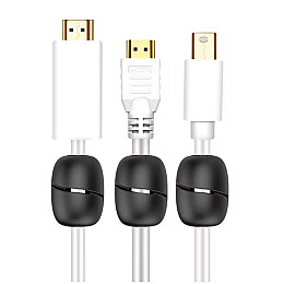 Фиксатор кабеля Beus Lencent самоклеящийся 3М 1 шт L Черный