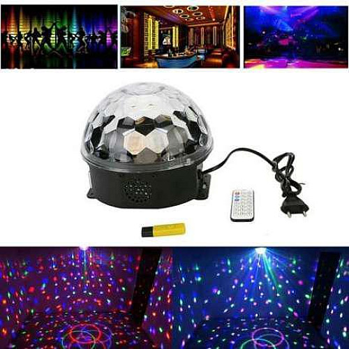 Светомузыка диско шар Magic Ball Music MP3 плеер с bluetooth Спартак XXB 01/M6 Разноцветный