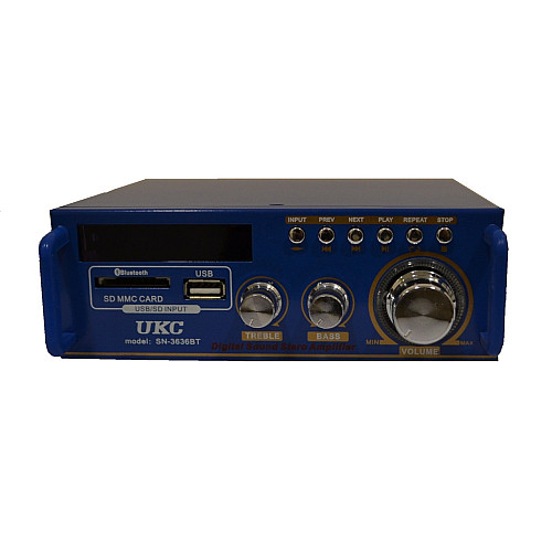 Усилитель звука Bluetooth радио UKC SN-3636BT Black (008072)