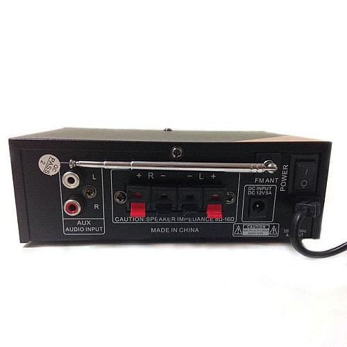 Усилитель звука Bluetooth караоке UKC SN 666 BT Blue (007543)